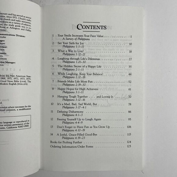 Maybe it's Time to Laugh Again Paperback By Charles R Swindoll Bible Study Guide - Picture 4 of 9